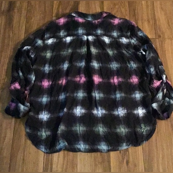 Rock & Republic button down plaid flannel shirt - Picture 5 of 5